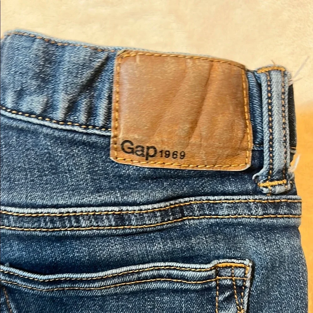 GAP Kids 1969 Skinny Dark Blue Denim Jeans Size 10 Regular 22 inches on length